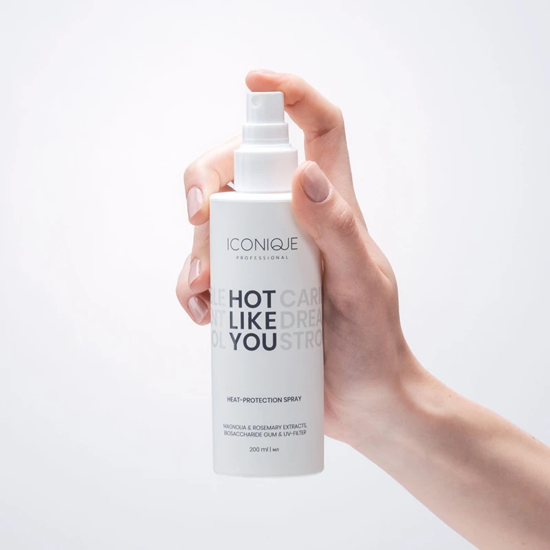 ICONIQUE Professional HOT LIKE YOU karstuma aizsardzības sprejs matu veidošanai ar termisko efektu