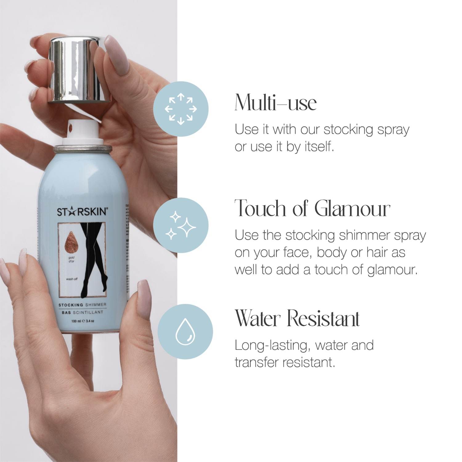 STARSKIN® sprej za noge in nogavice - 100 ml