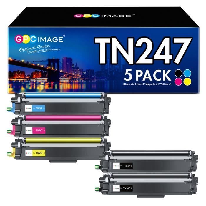TN247 TN243 GPC IMAGE 5er-Pack kompatible Tonerkartuschen für Brother TN247/TN243 für HL-L3210CW HL-L3270CDW HL-L3230CDW
