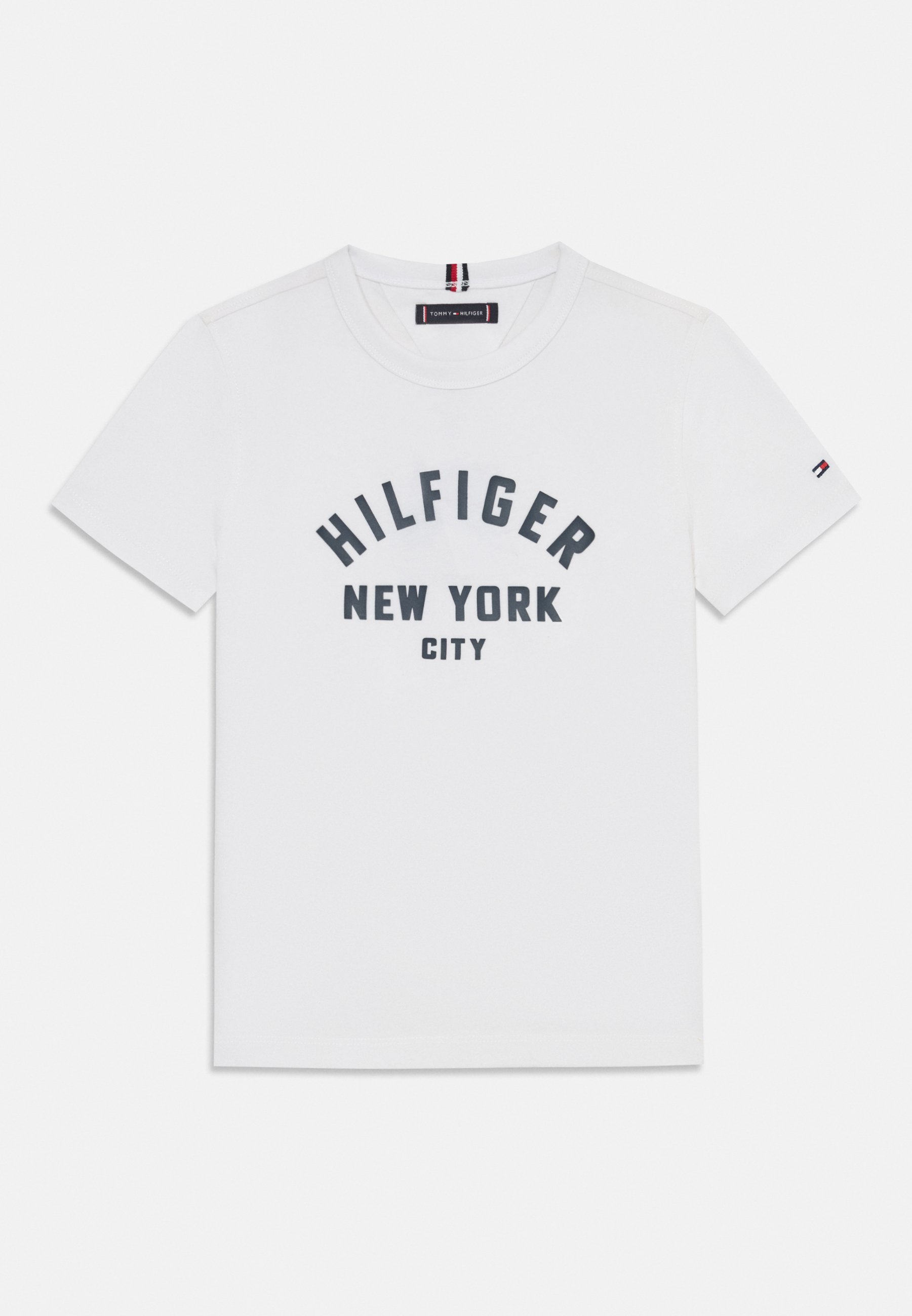 Tommy Hilfiger T-shirt grafica curva unisex - T-shirt stampata - bianca