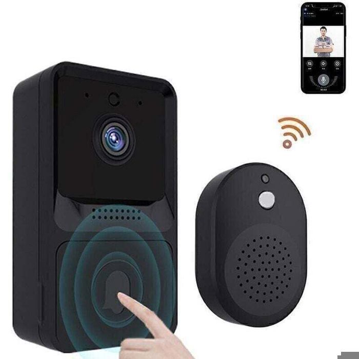 Timbre inalámbrico inteligente WiFi con cámara remota, videoportero, timbre inalámbrico HD Vision para el hogar.