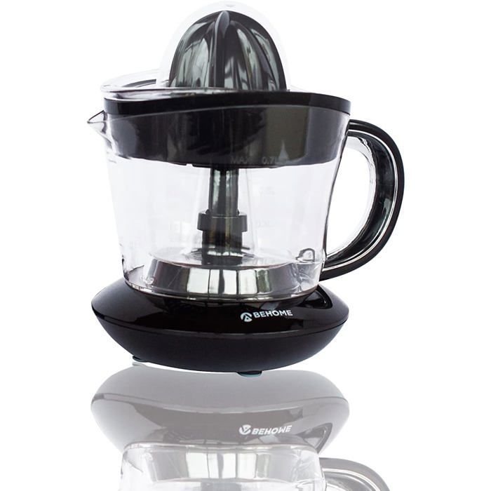 Exprimidor eléctrico de cítricos - FEBEST - 700 ml - Plástico resistente - Acción bidireccional - Cono de doble presión