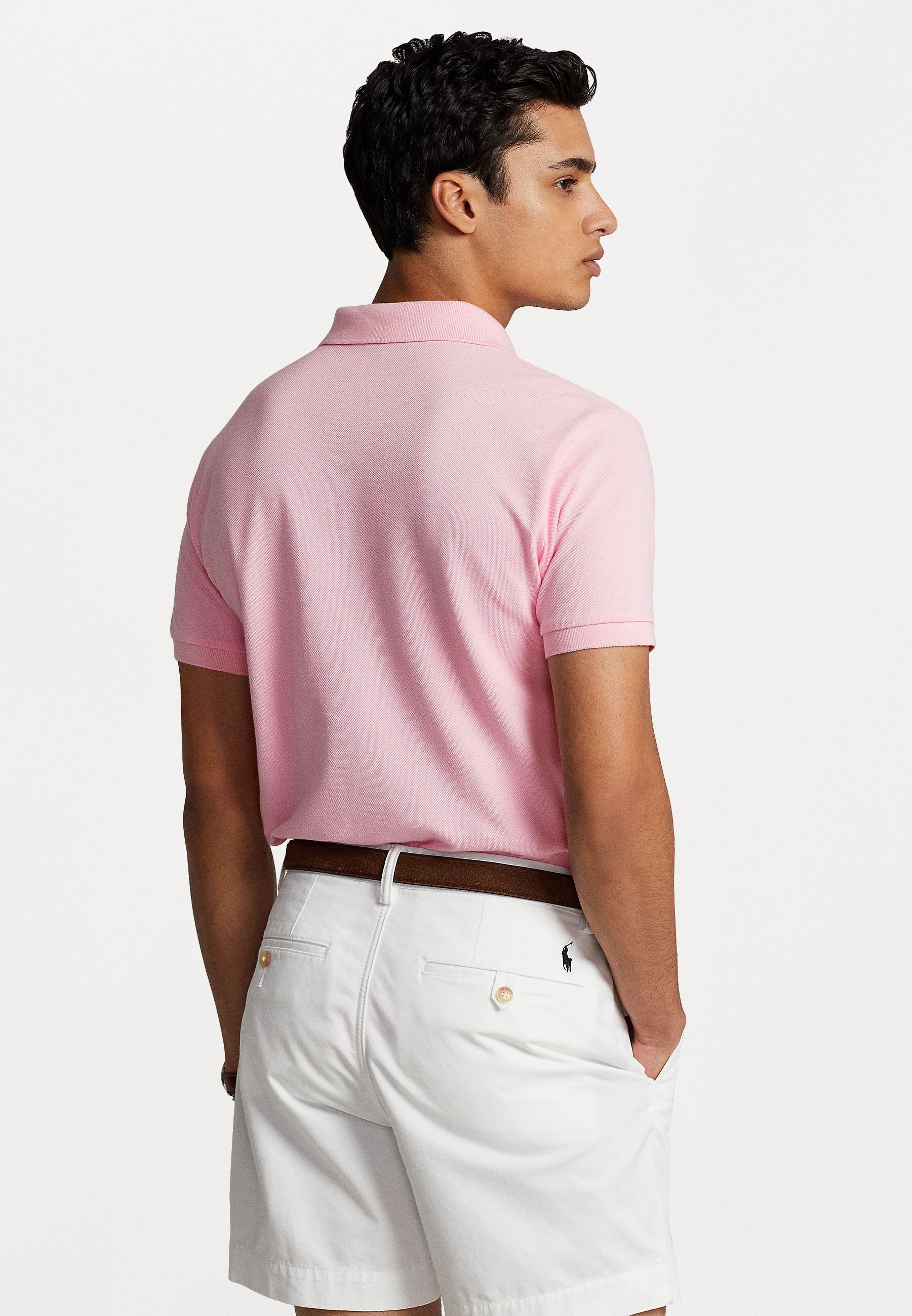Polo Ralph Lauren THE ICONIC MESH POLO SHIRT - Polo rose caramel
