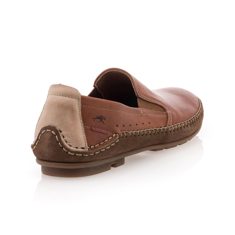 Mocasines/zapatos náuticos marrones para hombre