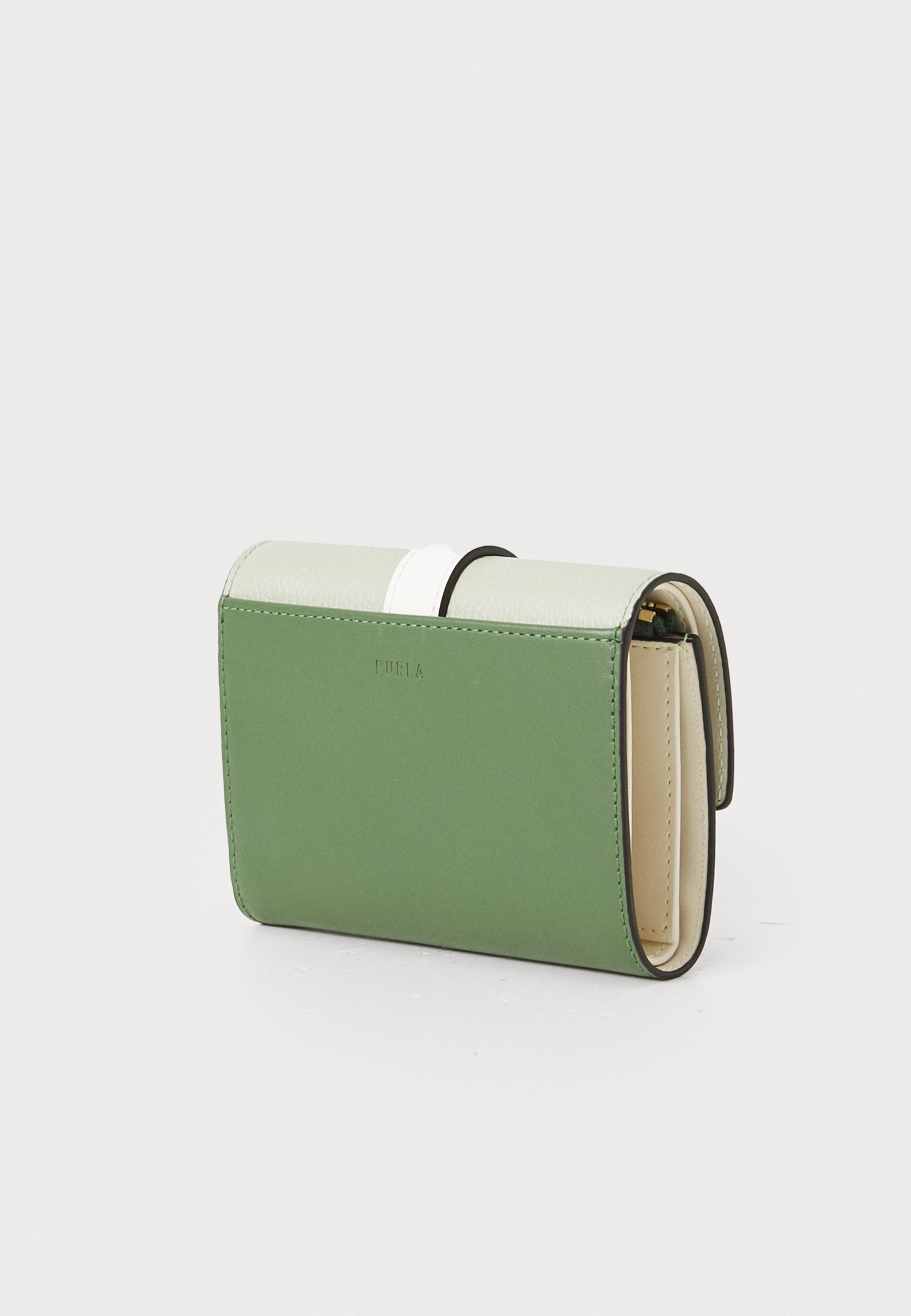 Furla GRAZIA KOMPAKTNÍ PENĚŽENKA TRIFOLD - Peněženka - světlá šalvěj/oliva/panna