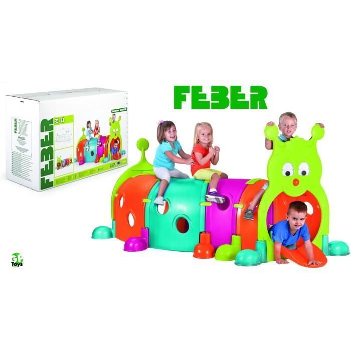 Febergus Chenille-Tunnel-Spielbereich - UV-beständiger Kunststoff - FEBER
