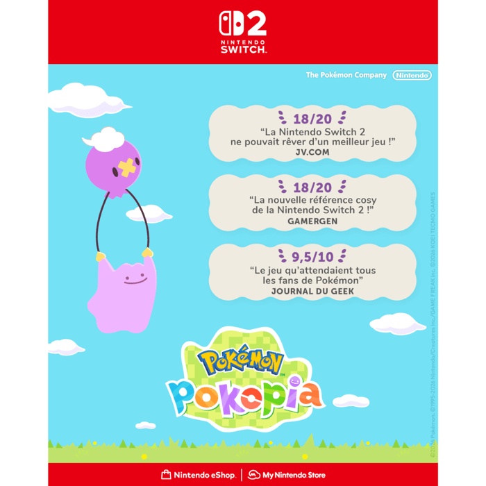 Pokémon Pokopia • Jeu Nintendo Switch 2