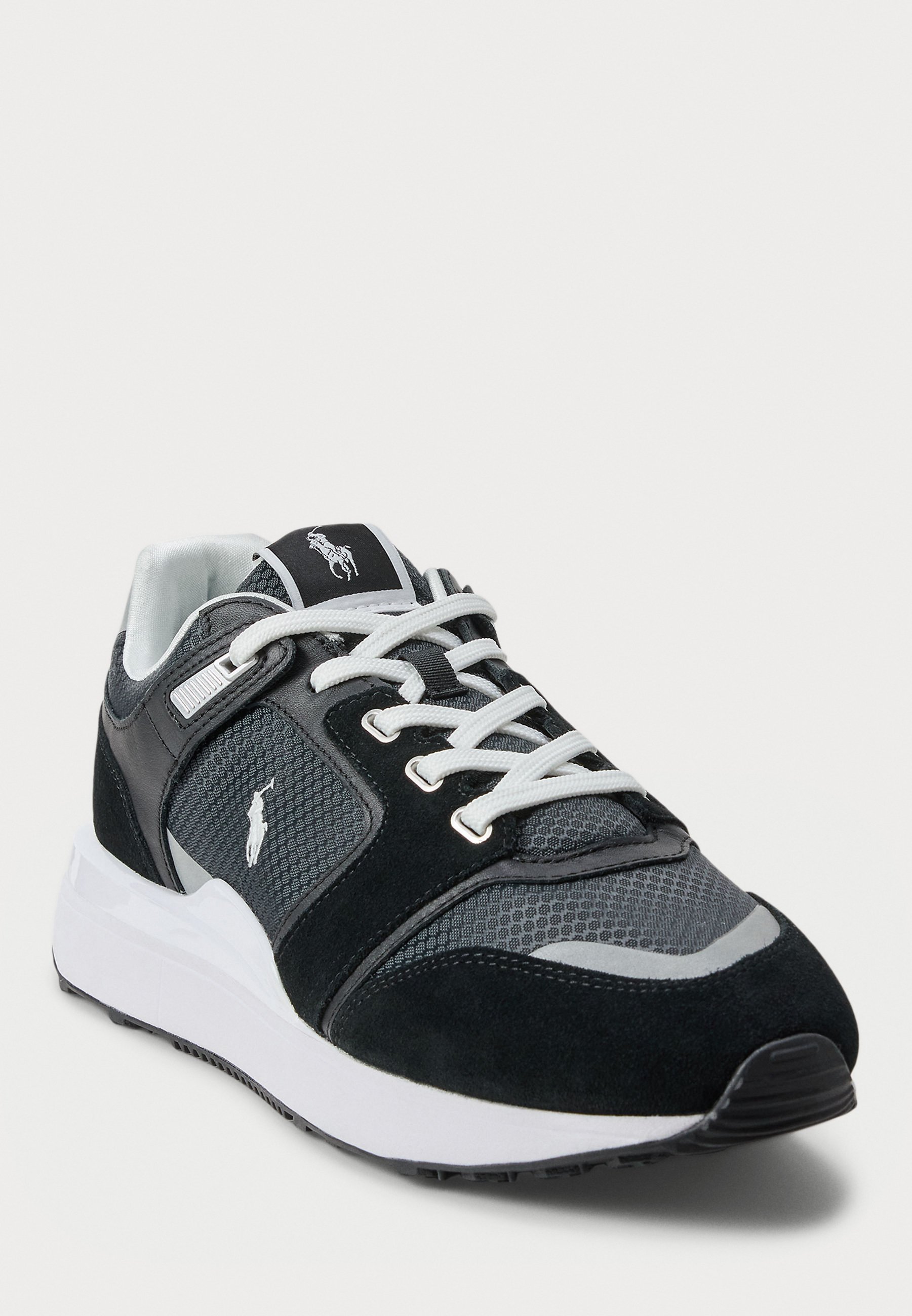 Polo Ralph Lauren TRAIN 89 V2 Sneaker mit Wildleder-Einsätzen – Sneaker – schwarz/weiß