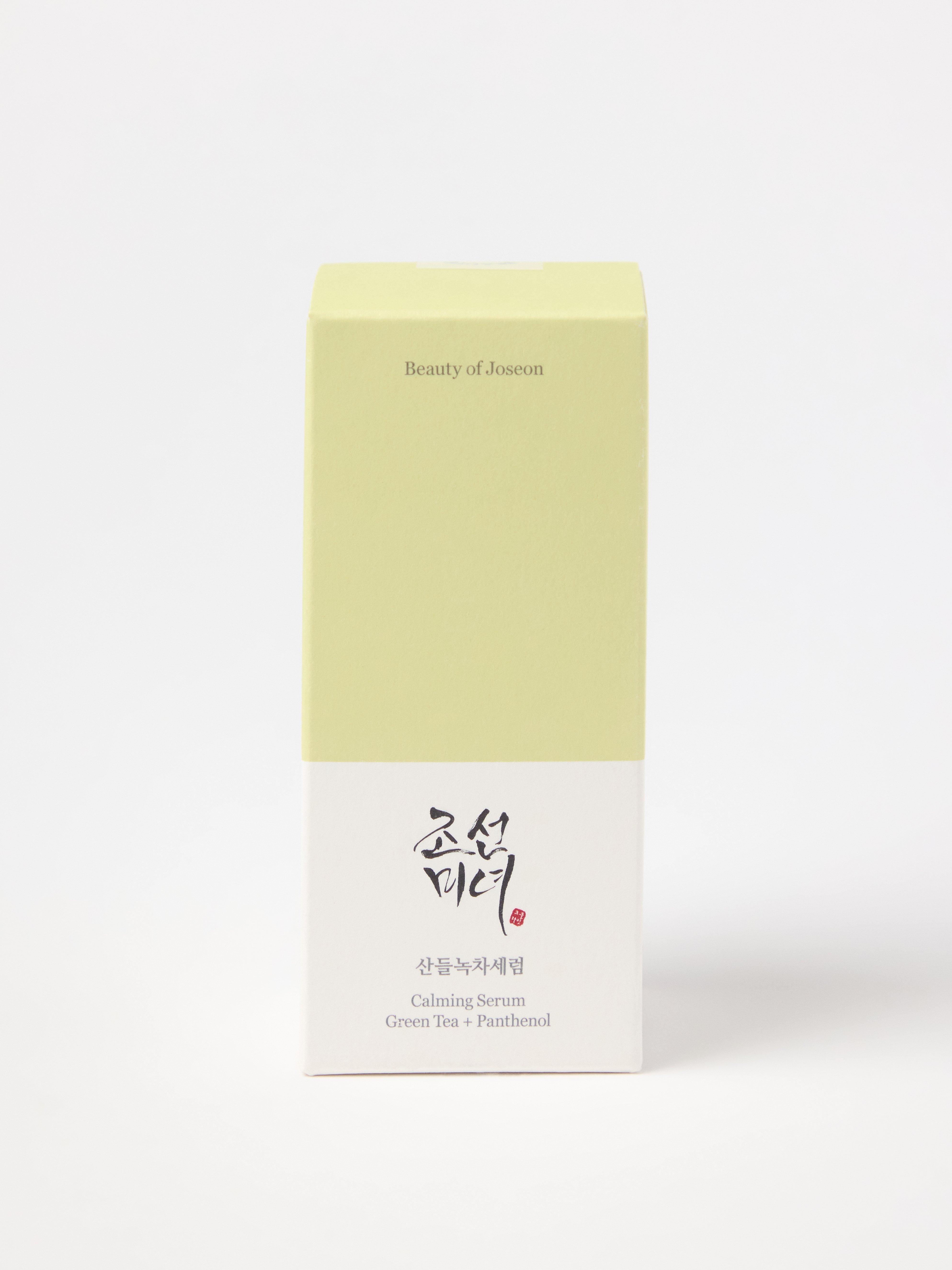 Sérum Calmante Beauty of Joseon: Chá Verde e Pantenol. Sem cor.