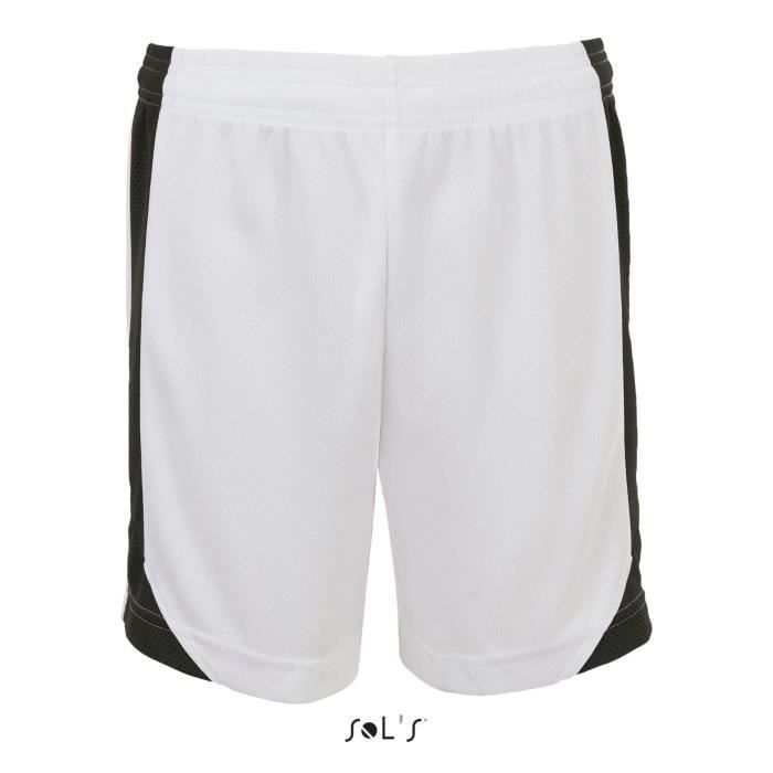 Pantalones cortos Sol's Olimpico Junior - Sol's - Niños - Multideporte - Blanco/Negro - Niños