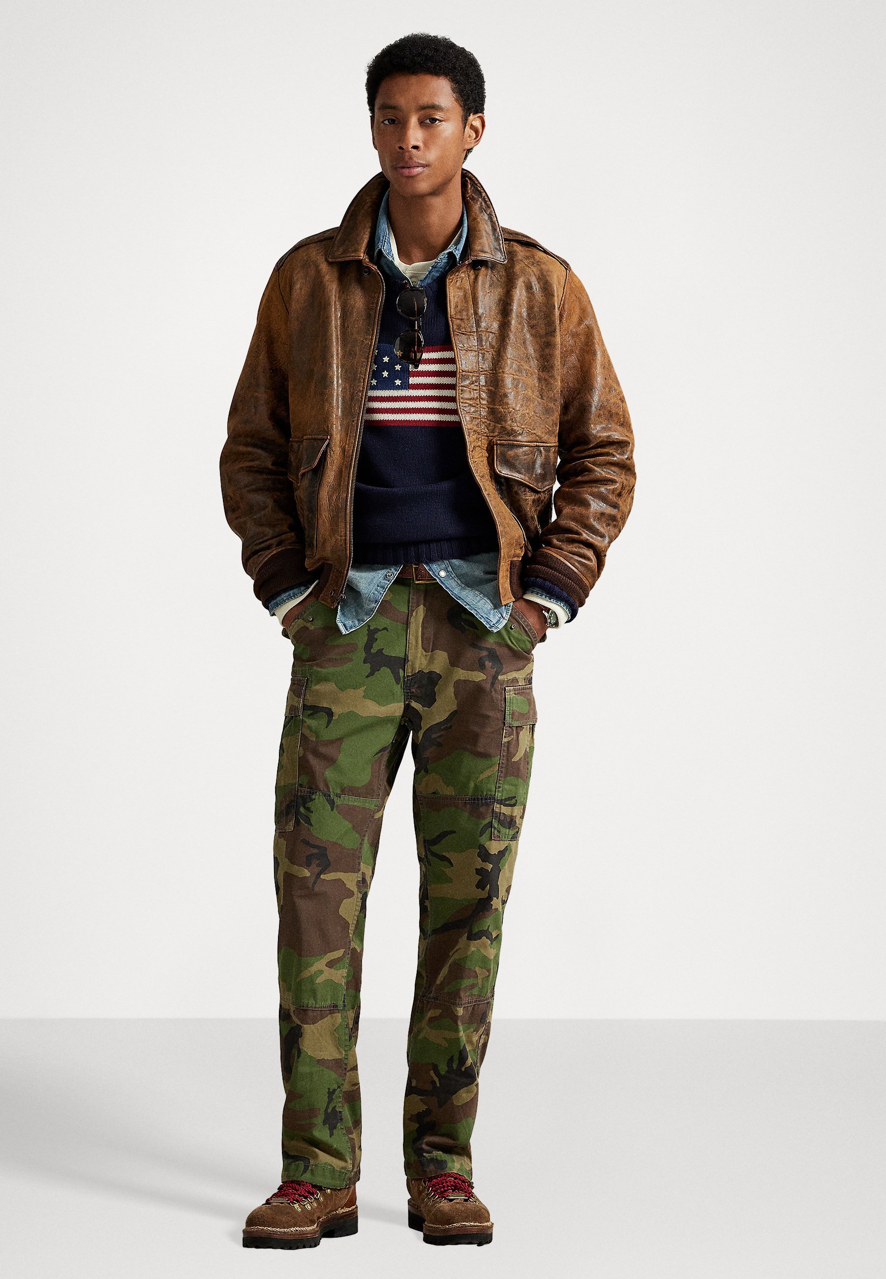 Polo Ralph Lauren CLASSIC FIT CAMO CANVAS CARGO PANT - Kargo kelnės - įvairiaspalvės