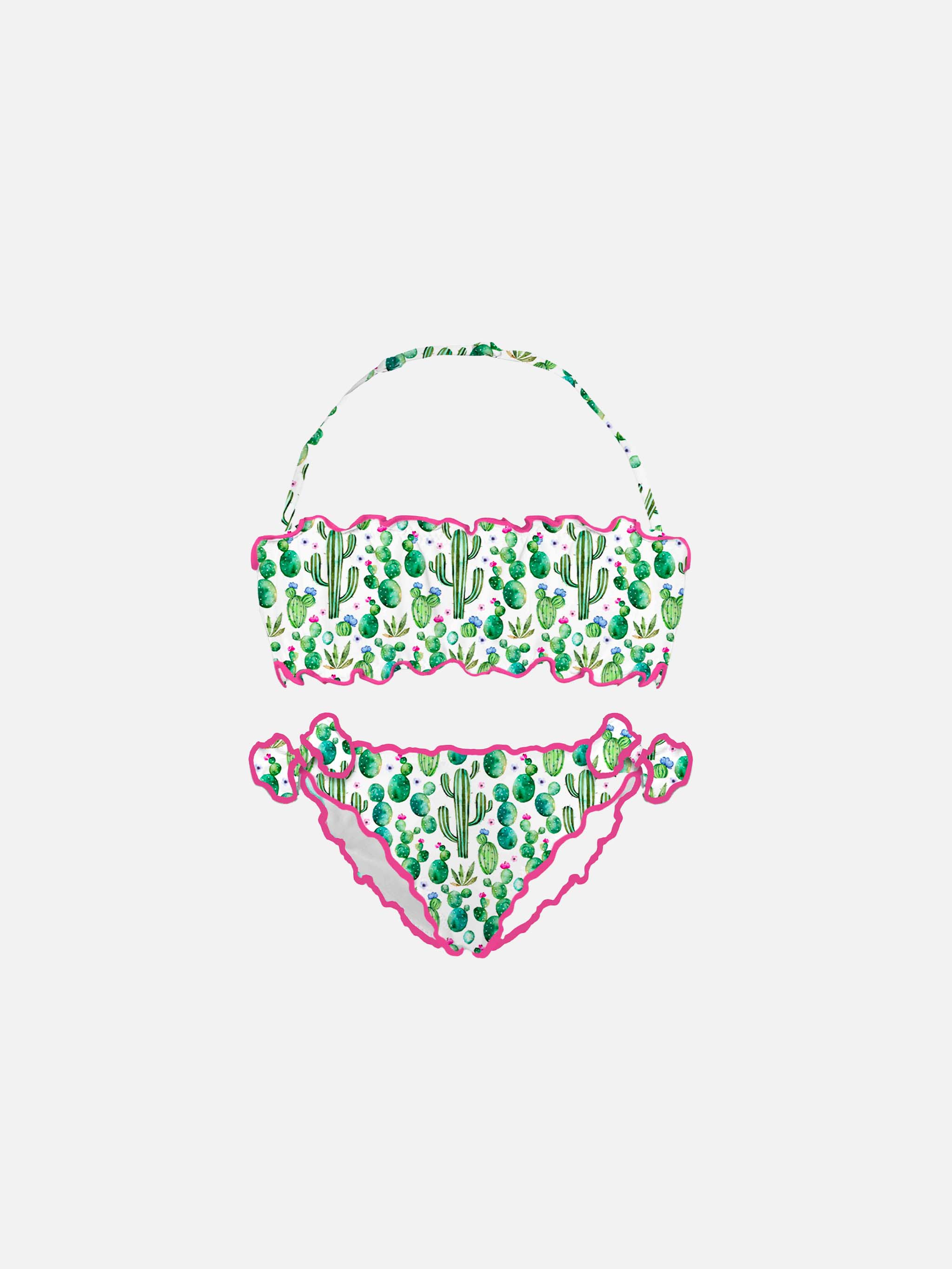 Babybandbikini met cactusprint