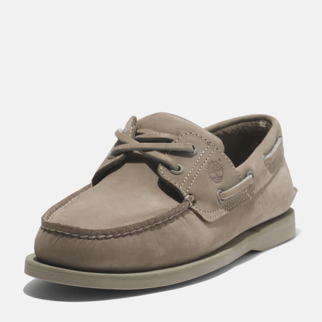 Scarpa da Barca in Pelle Classic da Uomo in                beige