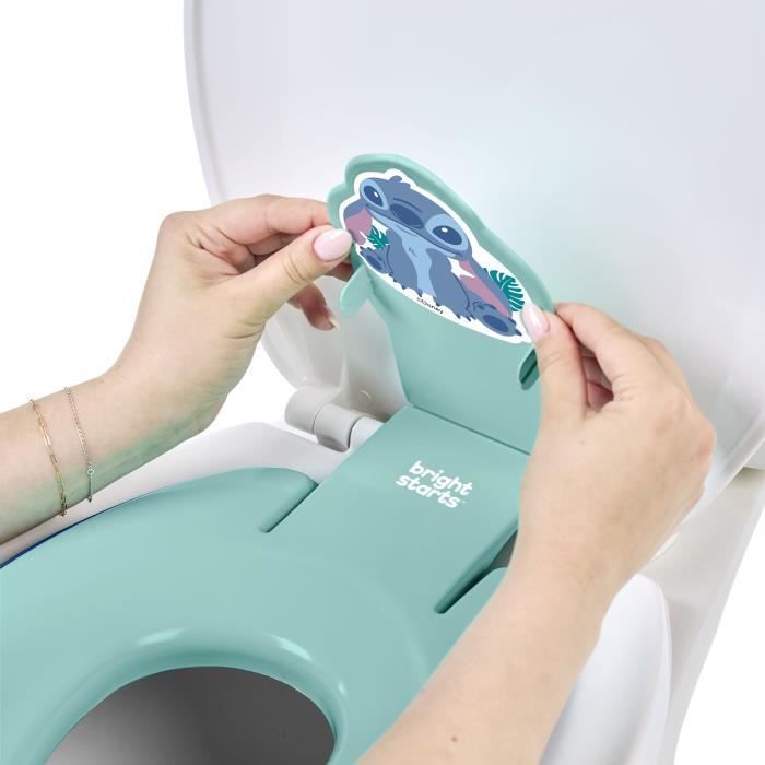 DISNEY BABY - STITCH - Universeller selbstklebender Kinder-WC-Sitzverkleinerer, Schnellmontage