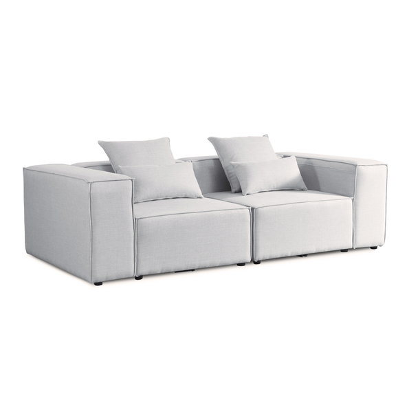 Modulares Sofa VERONA, S, hellgrau
