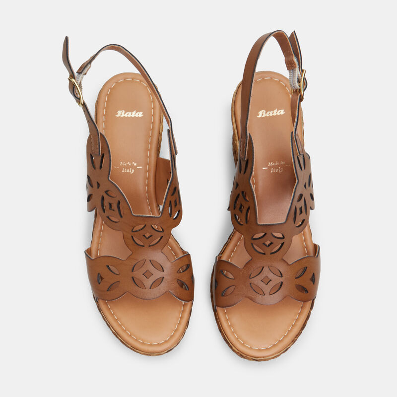 BATA dames sandaal met sleehak van 8 cm
