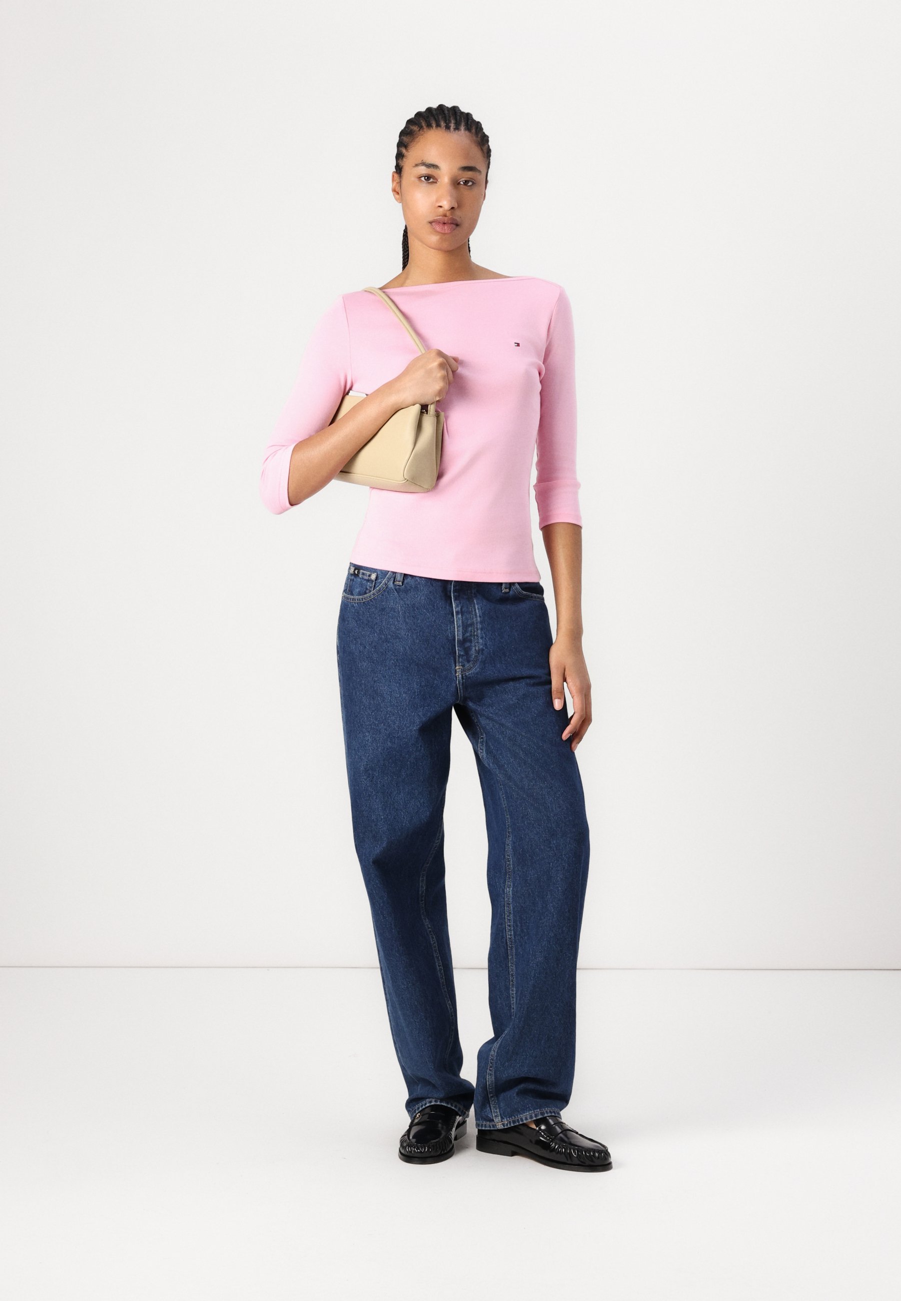Tommy Hilfiger NIEUWE CODY SLIM BOAT - Top met lange mouwen - klassiek roze