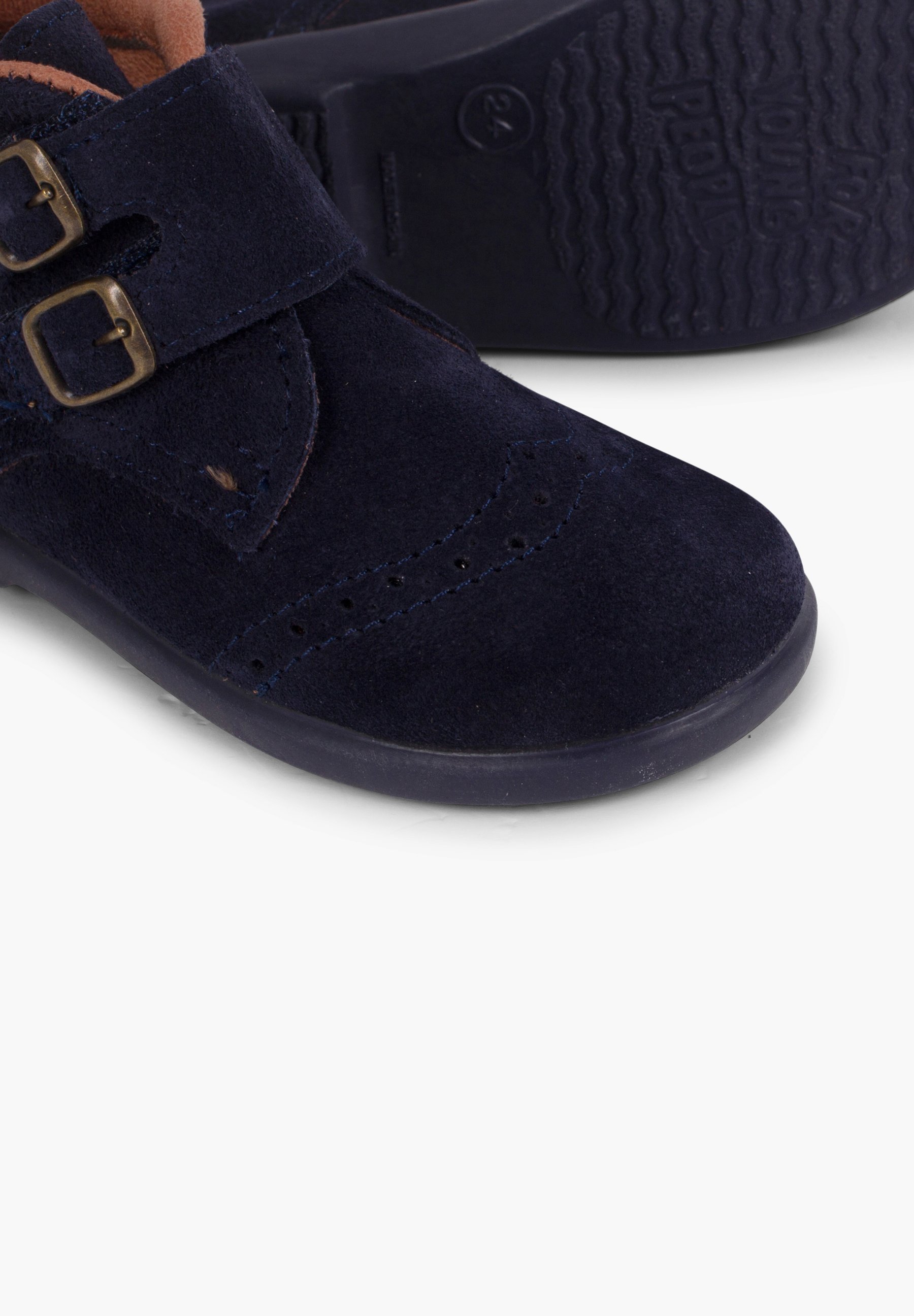 Pisamonas decoratieve gespen - Babyschoenen - marineblauw