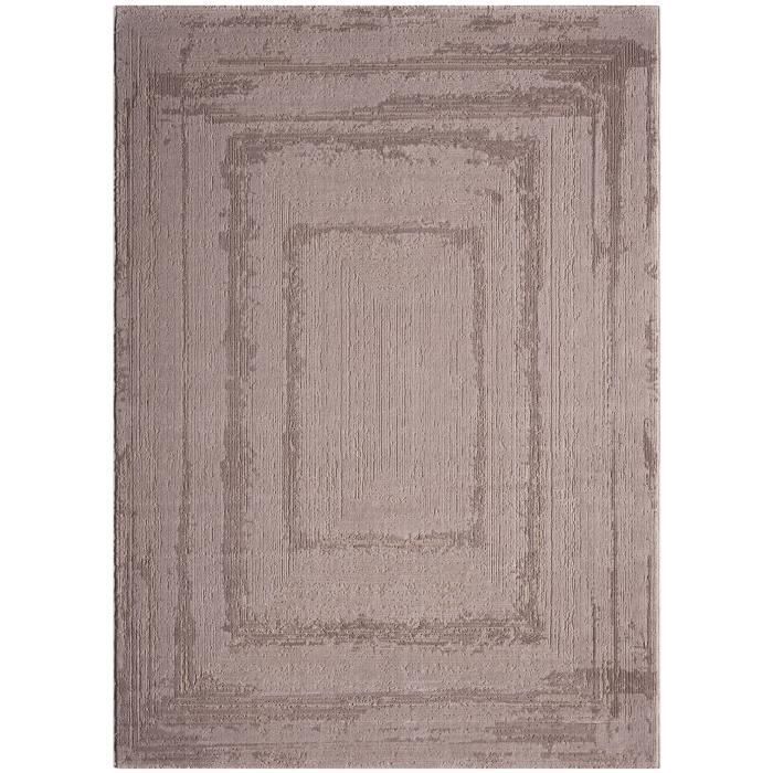 Alfombra de interior - VIMODA - Berber - 160x230 cm - Suave - Color topo