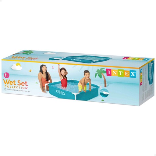 Piscina Desmontável Intex Mini Quadro Pequeno 122 X 30 Cm 342 Litros