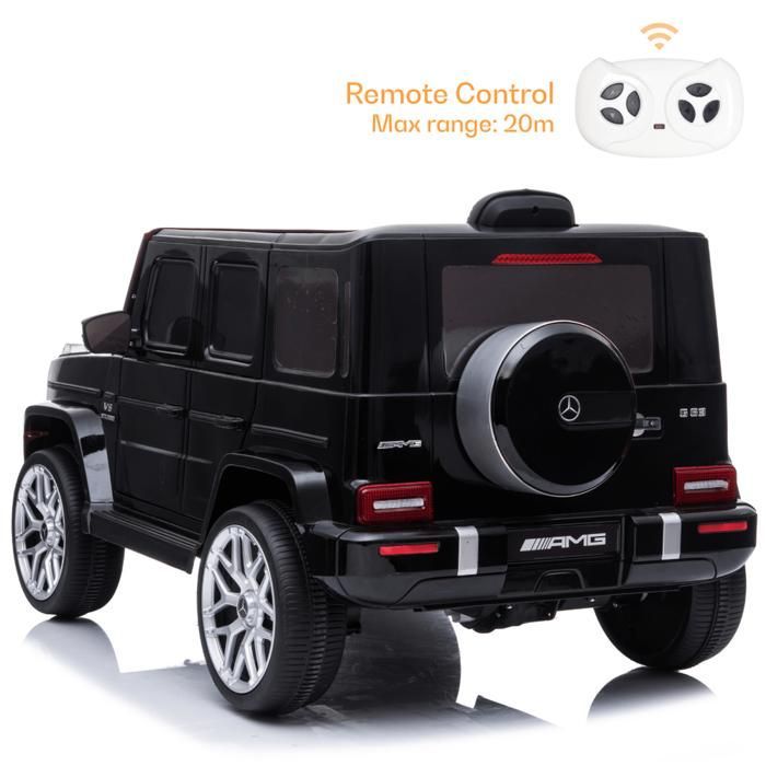 MERCEDES-BENZ G63 AMG Voiture Électrique 12V - Noir - 1 à 5 ans - Licence Officielle - Pneus EVA - Batterie Lithium