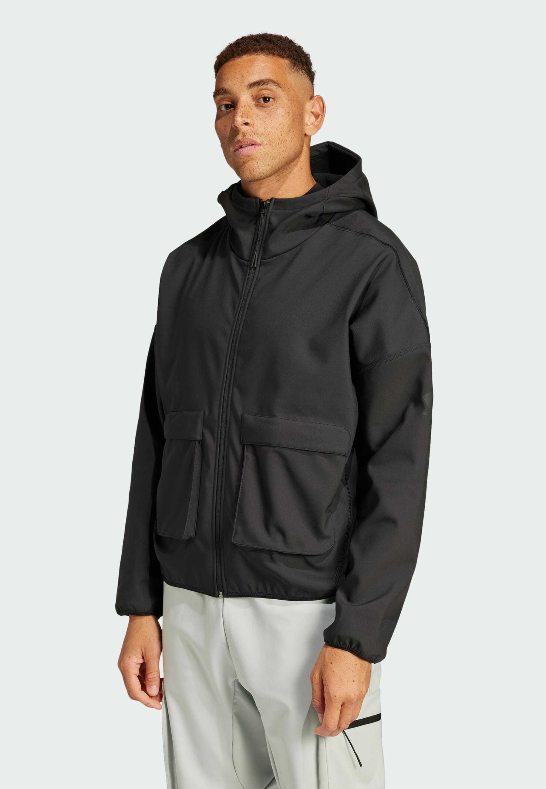 adidas Sportswear CITY ESCAPE PREMIUM FULL-ZIP - Veste imperméable - Noir