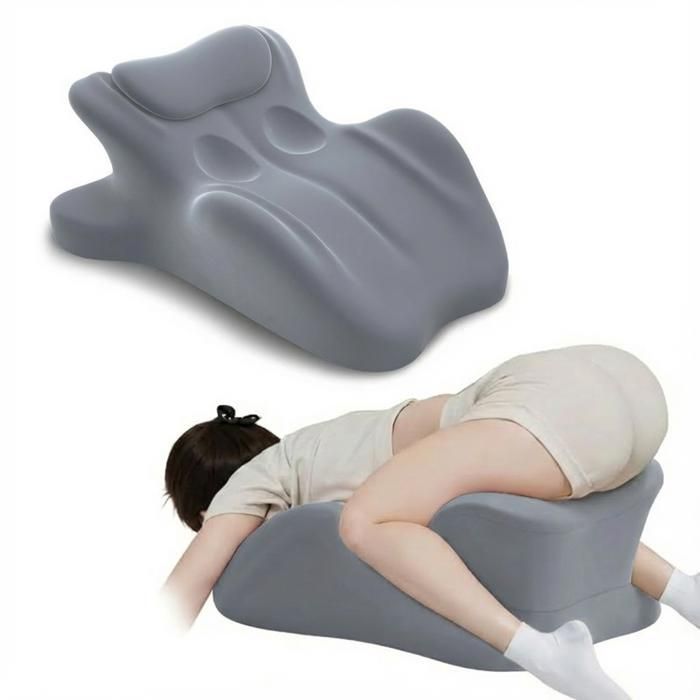 Cuscino ergonomico con angolazione perfetta di 27°, cuscino multifunzionale regolabile in memory foam (grigio)