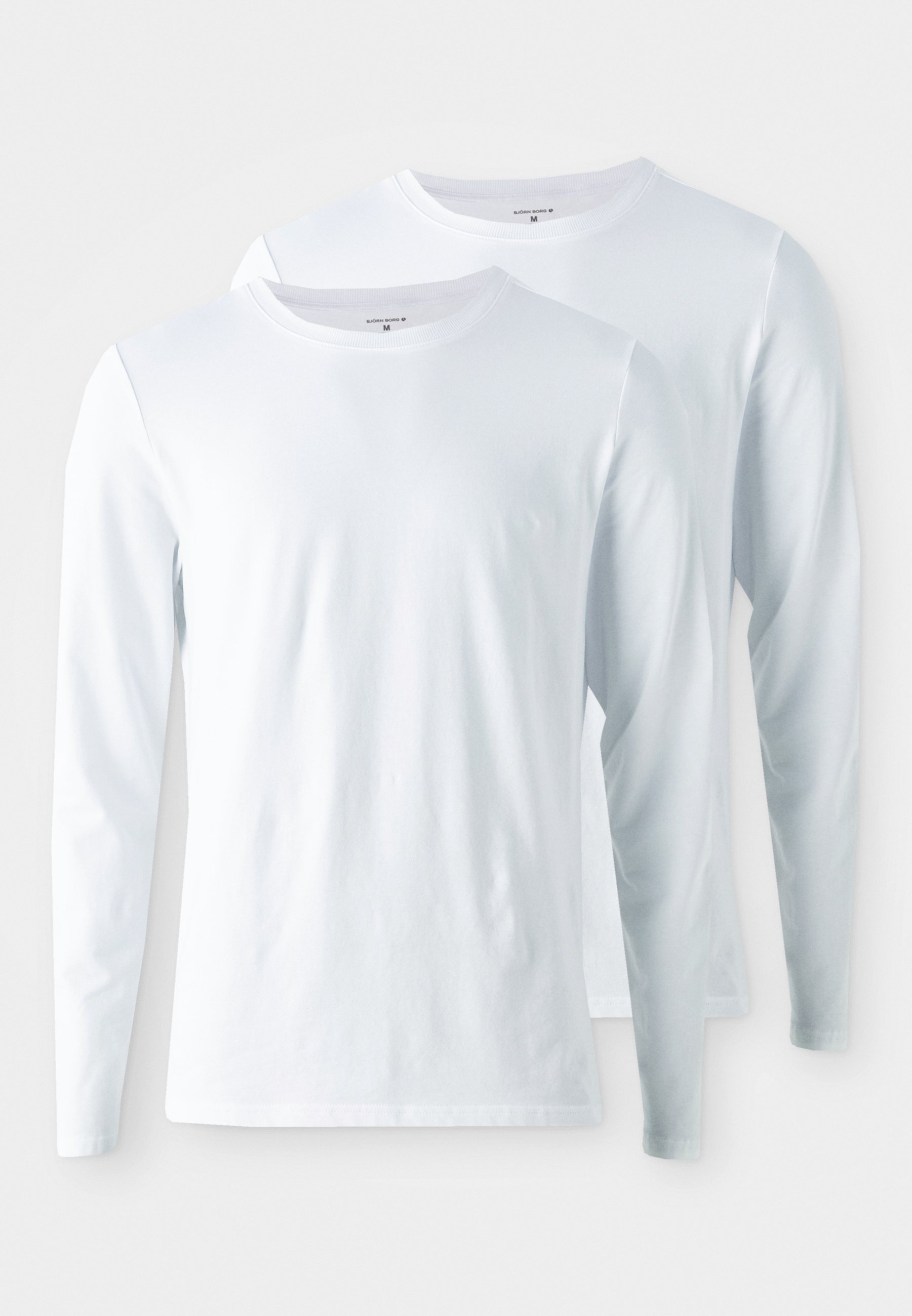 Björn Borg CORE SLIM LONG SLEEVE 2 PACK - Pyjama top - white