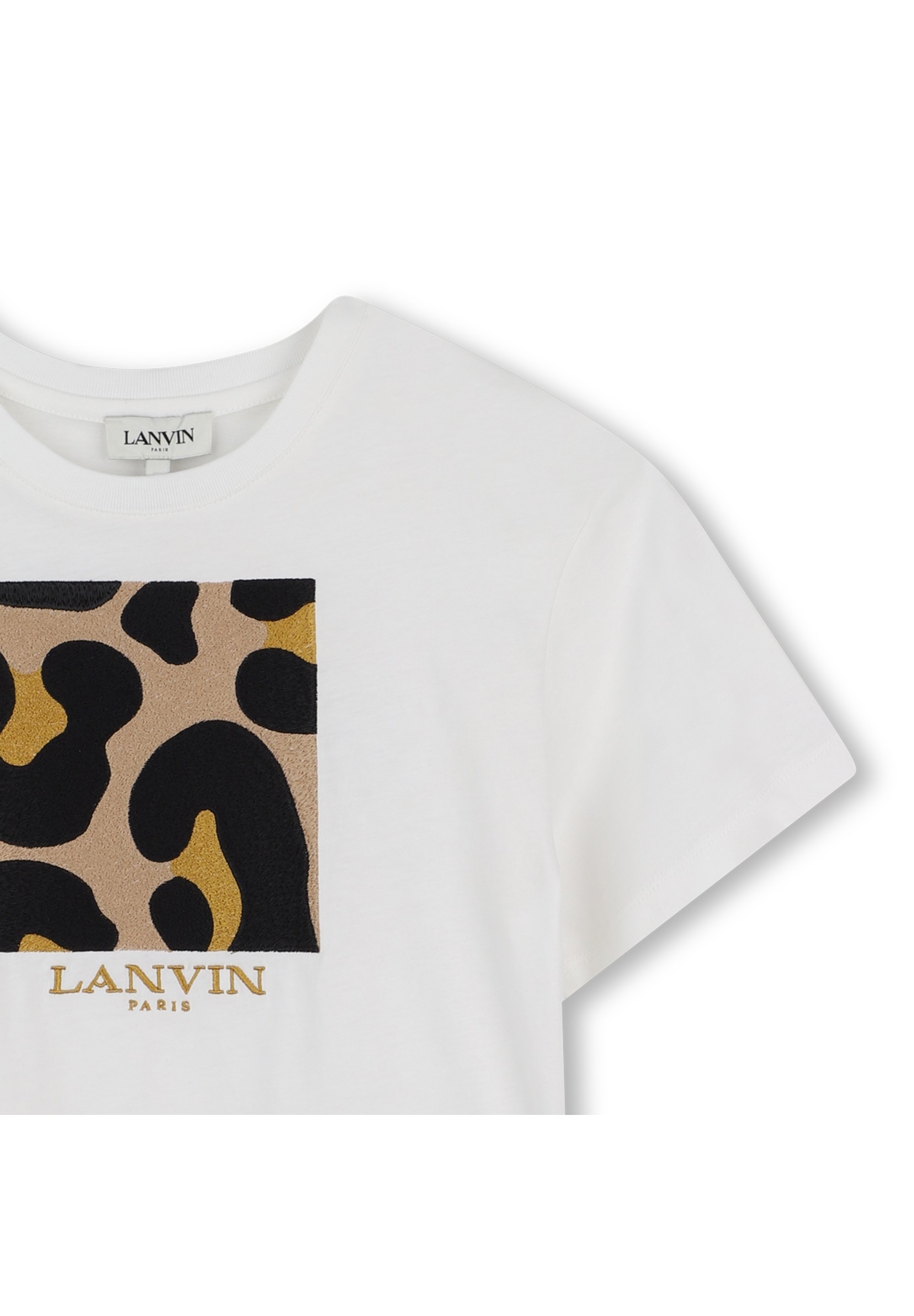 LANVIN T-shirt met korte mouwen - Bedrukt T-shirt - gebroken wit
