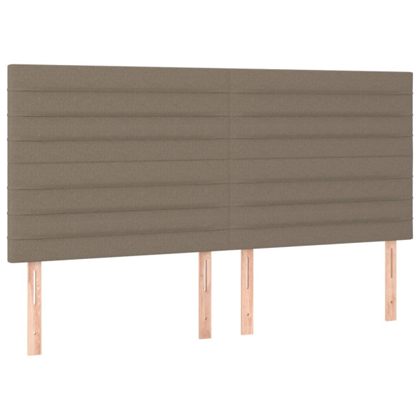 Wezgłowie Taupe 160 cm Tkanina Wysoki vidaXL