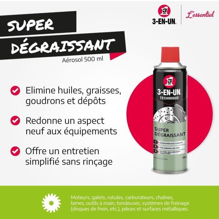 Aerosol superdesengrasante técnico 3 en 1 - 500 ml