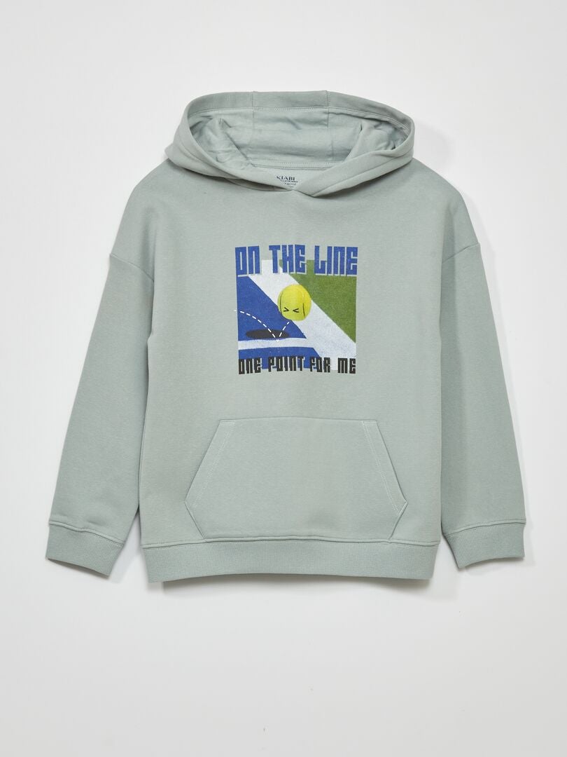 Fleece hoodie - blauw