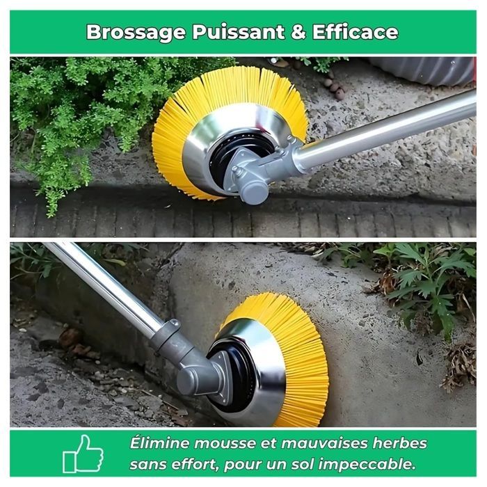 Cabeça de corte de escova de nylon indestrutível kimeo G80 Pro, escova multifuncional de 8 polegadas para cortadores de grama (1 peça)