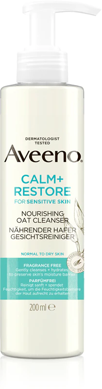 Aveeno Calm + Restore Reinigende Gezichtsgel voor de Gevoelige Huid