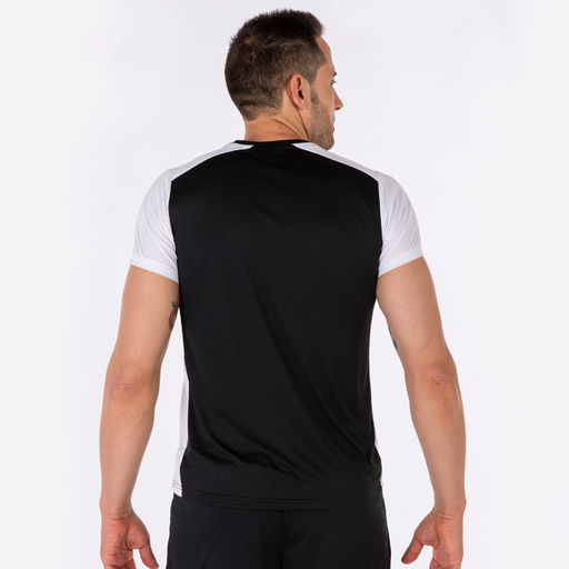 Camiseta Manga Corta Joma Record II Negro Blanco