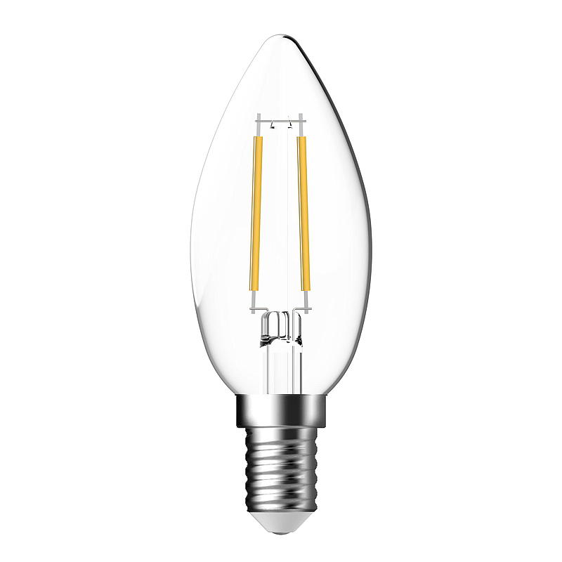 Lampadina LED a risparmio energetico 250 lm Mignon trasparente E14 C35 E