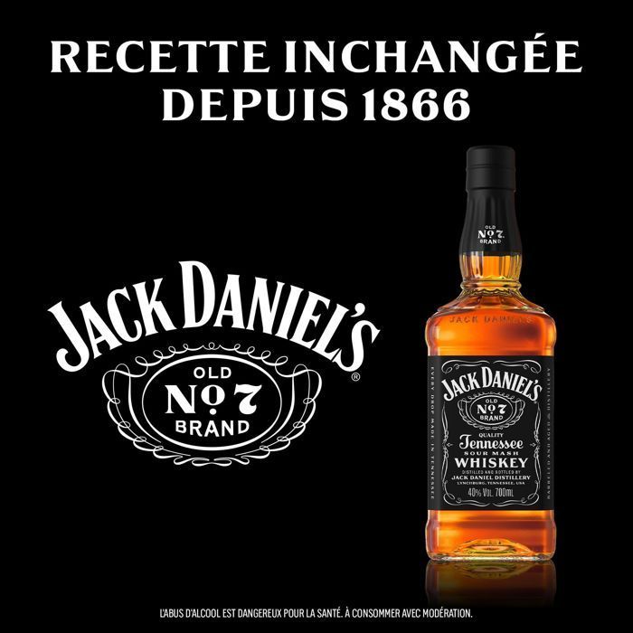 Jack Daniel's - Old N°7- Tennesse Whiskey - USA - 40% Vol. - 70 cl
