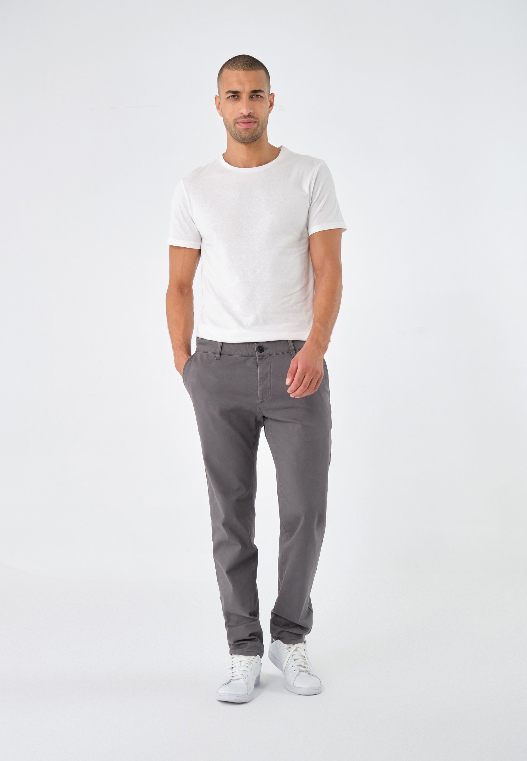Pier One Chino's - donkergrijs