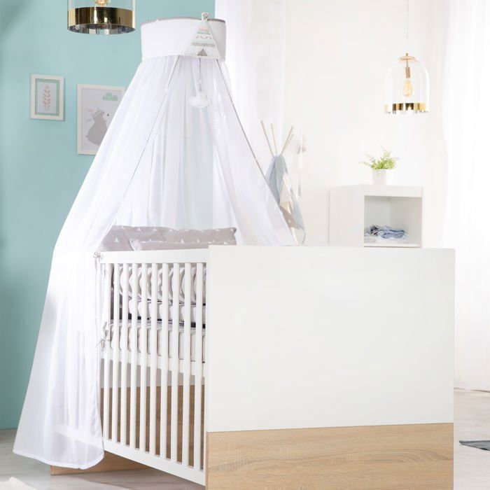 Conjunto de dormitorio Gabriella Baby Duo - Cuna convertible 70x140 + cambiador - Dos tonos - ROBA