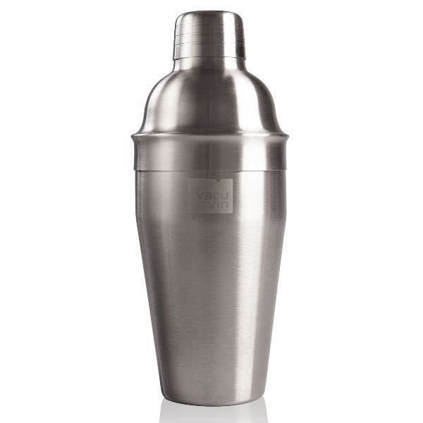 Shaker à cocktail - VACUVIN - Acier inoxydable - 750 ml - Passoire intégrée - Argent