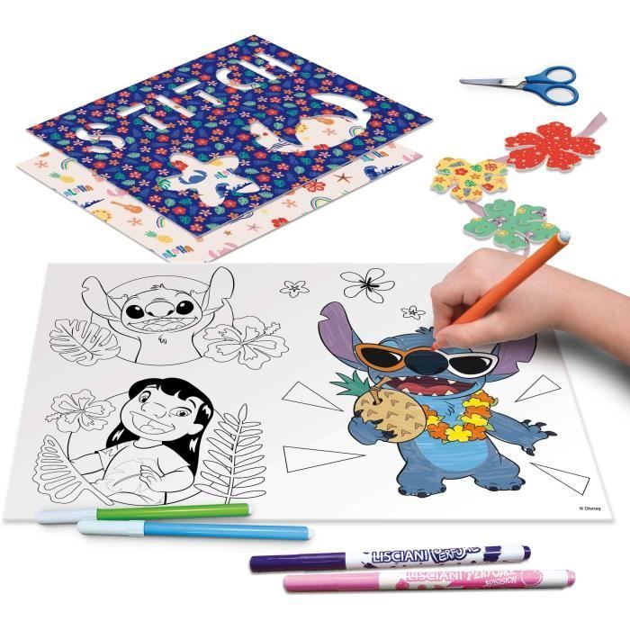 Kit da disegno - LISCIANIGIOCHI - STITCH - Tavolo luminoso - Modelli, pennarelli