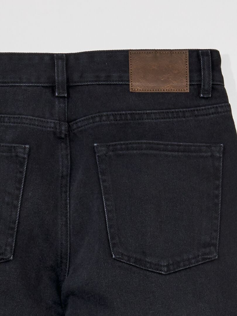 Calça jeans reta - L32 - CINZA