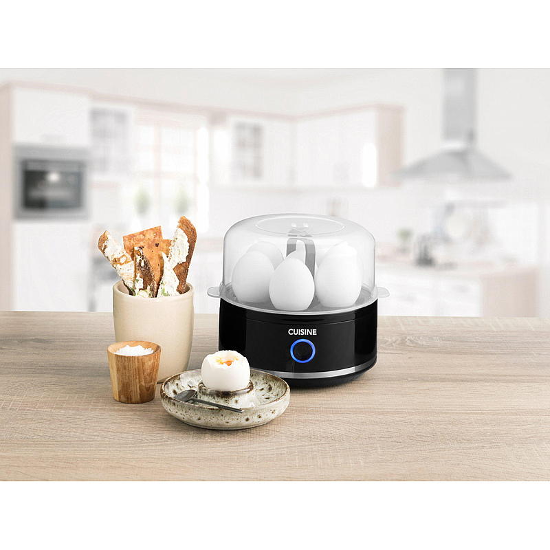 Cuisine Eierkocher 400 W, 7 Eier, schwarz, Cuisine