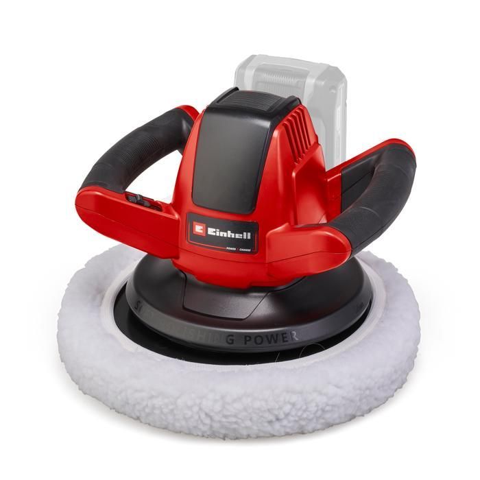Einhell Polisseuse sans fil CE-CB 18/254 Li - Solo PXC (18V, Disque à polir 254mm) Livré sans Batterie ni Chargeur
