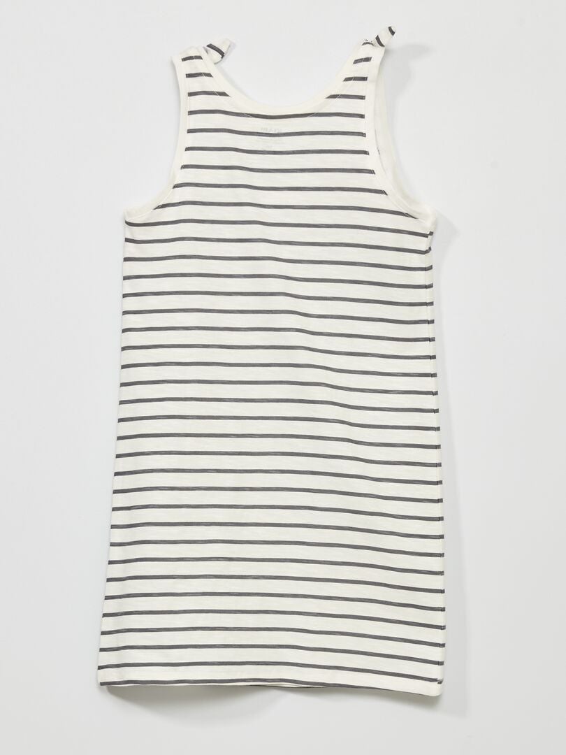 Eenhoorn T-shirtjurk - WIT