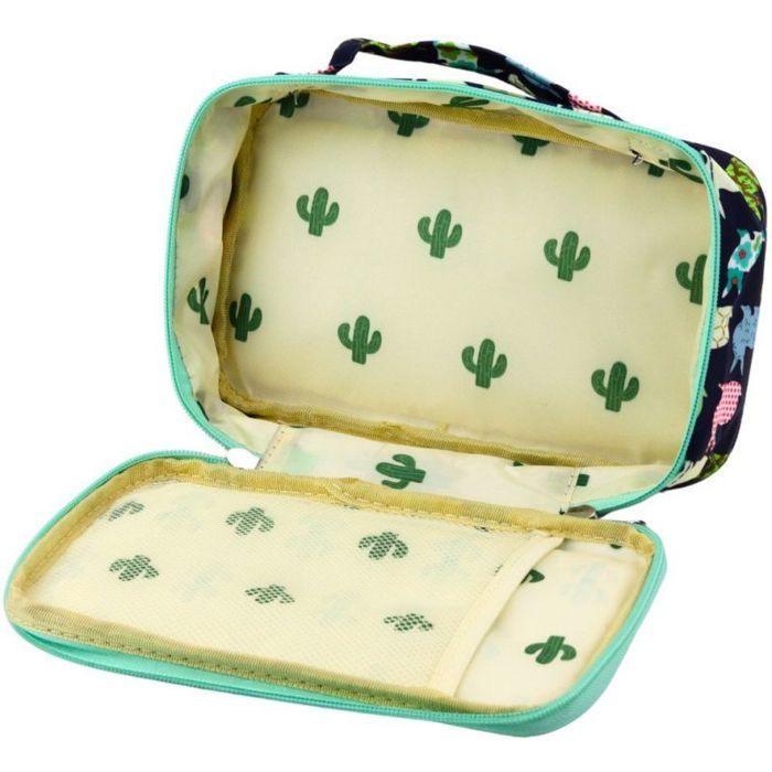 Trousse d'école - LEAN - 22,5 cm - Bleu marine - Zippée - Mixte