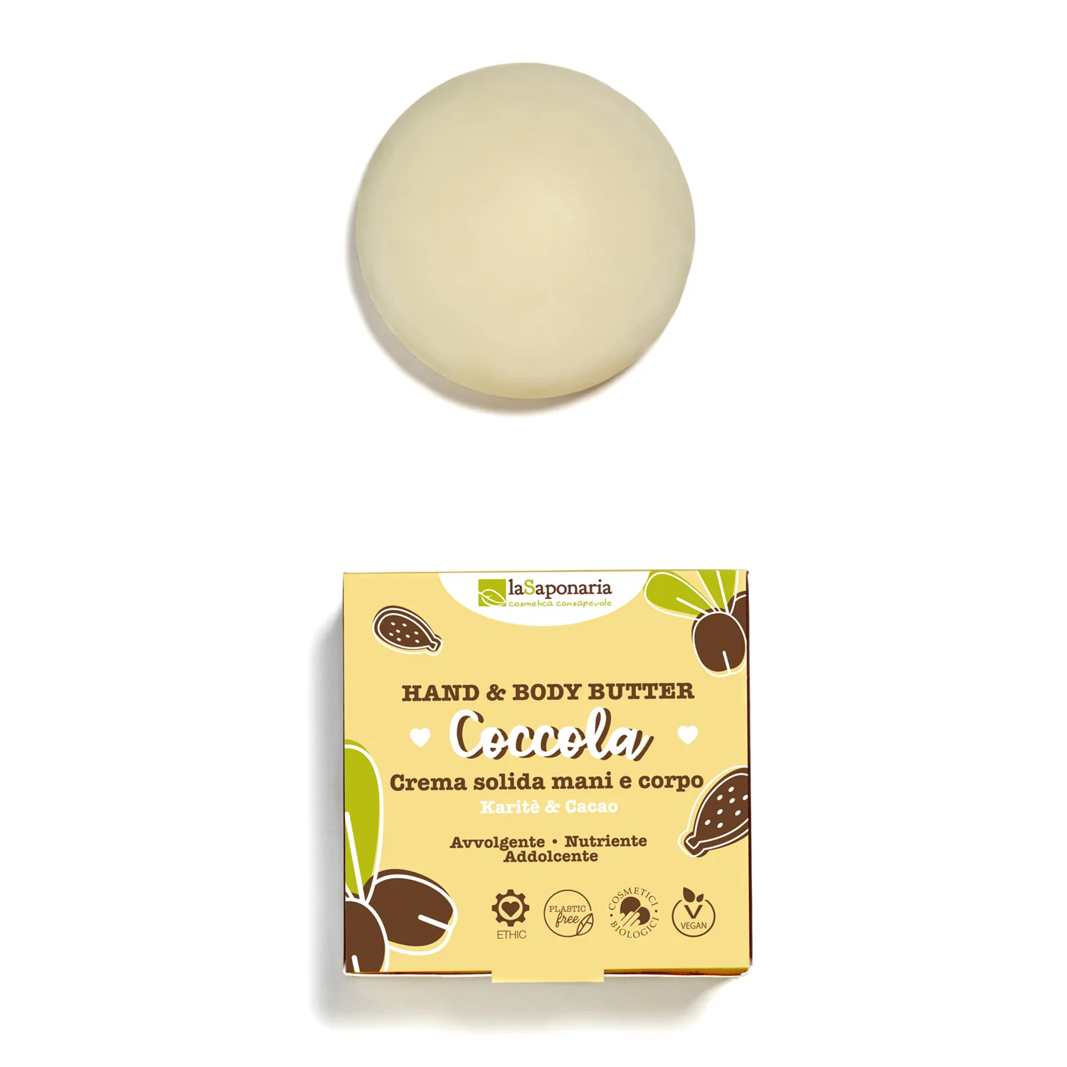Creme Solide Crema solida mani e corpo COCCOLA - Crema Corpo, Trattamento Piedi