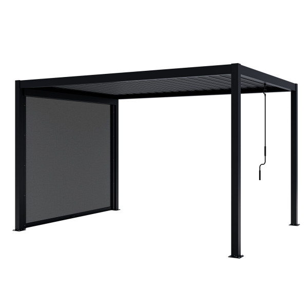 Pergola NORDVIC Skyline 3x4 m Antracyt   Roleta 3 m