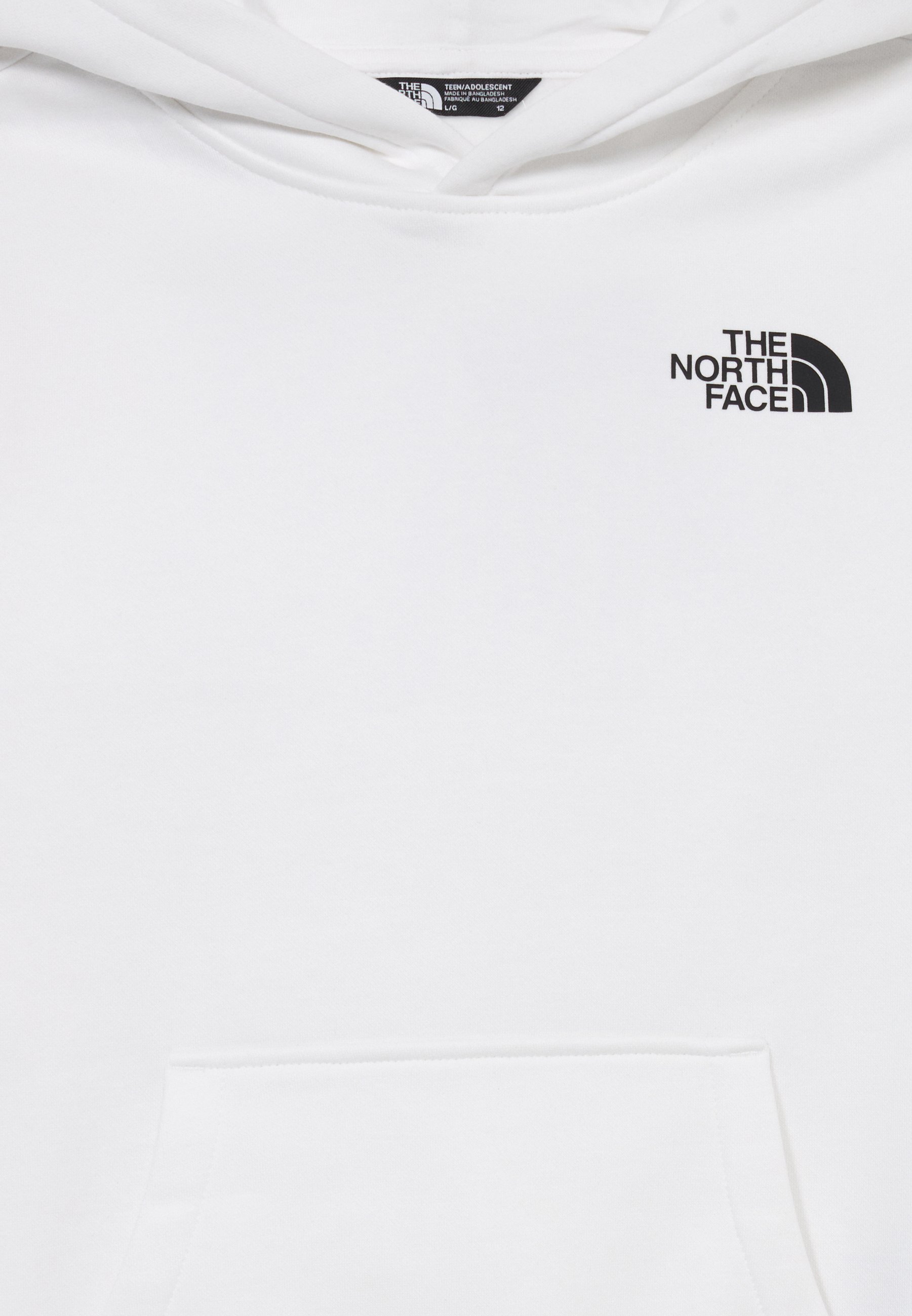 The North Face TEEN BOX NSE REGULAR HOODIE - Sweatshirt - wit/zwart