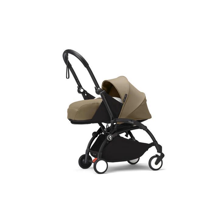STOKKE - Poussette Yoyo 3 Pack 0 Et 6 Toffee Cadre Noir Stokke